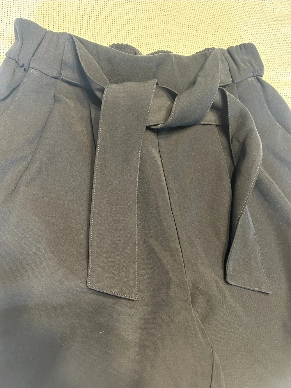 lululemon athletica Black High-Waist Tie-Front Shorts